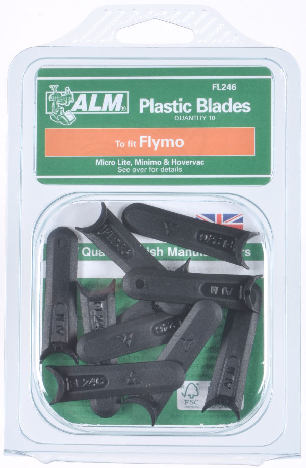 Flymo Cutters with Small Half Moon - Click Image to Close